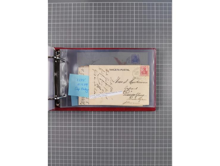 1891/1935 (ca.), umfangreiche Sammlung “DSP LINIE HAMBURG-SÜDAMERIKA I-LV” mit ca. 470 Briefen, Karten und GSK sowie wenigen 