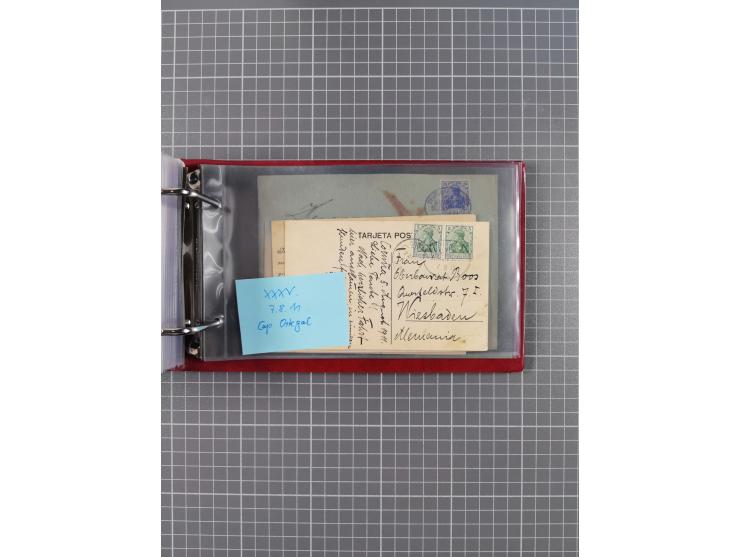 1891/1935 (ca.), umfangreiche Sammlung “DSP LINIE HAMBURG-SÜDAMERIKA I-LV” mit ca. 470 Briefen, Karten und GSK sowie wenigen 