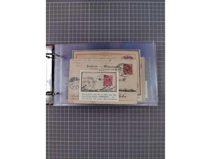 1891/1935 (ca.), umfangreiche Sammlung “DSP LINIE HAMBURG-SÜDAMERIKA I-LV” mit ca. 470 Briefen, Karten und GSK sowie wenigen 