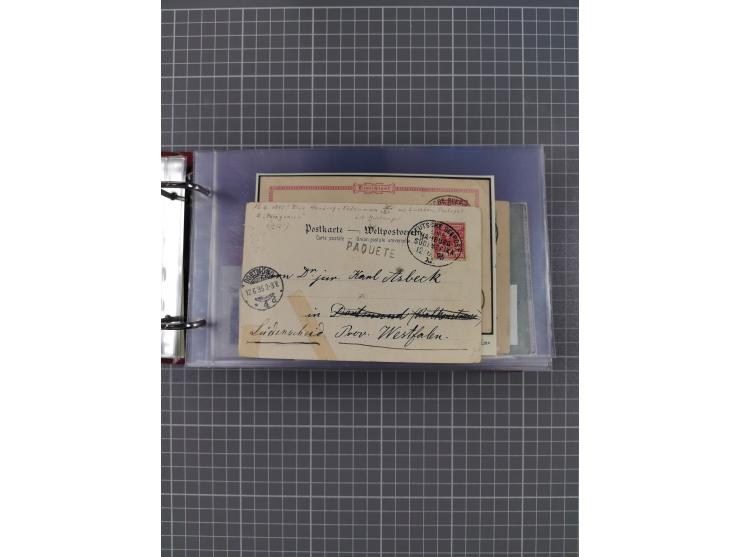 1891/1935 (ca.), umfangreiche Sammlung “DSP LINIE HAMBURG-SÜDAMERIKA I-LV” mit ca. 470 Briefen, Karten und GSK sowie wenigen 