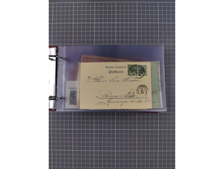 1891/1935 (ca.), umfangreiche Sammlung “DSP LINIE HAMBURG-SÜDAMERIKA I-LV” mit ca. 470 Briefen, Karten und GSK sowie wenigen 