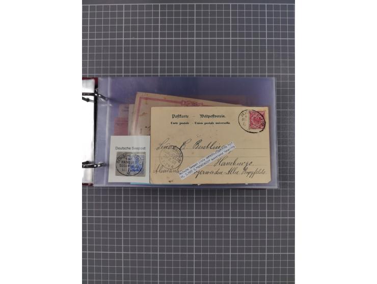1891/1935 (ca.), umfangreiche Sammlung “DSP LINIE HAMBURG-SÜDAMERIKA I-LV” mit ca. 470 Briefen, Karten und GSK sowie wenigen 