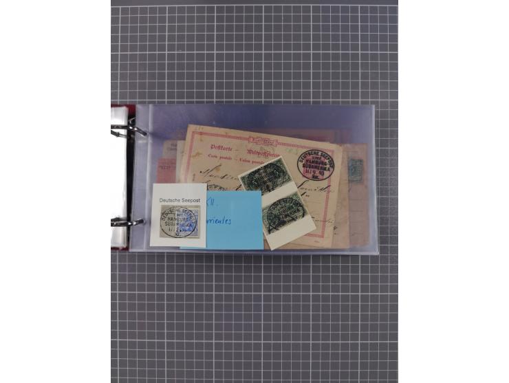 1891/1935 (ca.), umfangreiche Sammlung “DSP LINIE HAMBURG-SÜDAMERIKA I-LV” mit ca. 470 Briefen, Karten und GSK sowie wenigen 