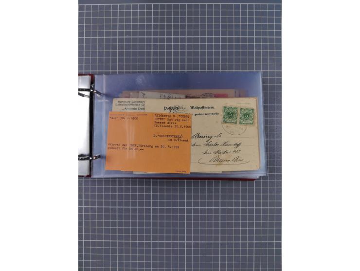 1891/1935 (ca.), umfangreiche Sammlung “DSP LINIE HAMBURG-SÜDAMERIKA I-LV” mit ca. 470 Briefen, Karten und GSK sowie wenigen 