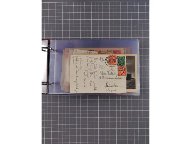 1891/1935 (ca.), umfangreiche Sammlung “DSP LINIE HAMBURG-SÜDAMERIKA I-LV” mit ca. 470 Briefen, Karten und GSK sowie wenigen 