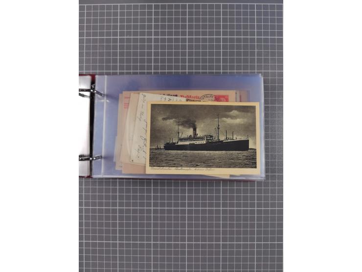 1891/1935 (ca.), umfangreiche Sammlung “DSP LINIE HAMBURG-SÜDAMERIKA I-LV” mit ca. 470 Briefen, Karten und GSK sowie wenigen 