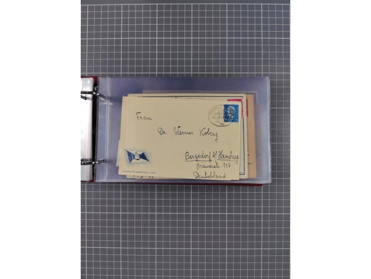 1891/1935 (ca.), umfangreiche Sammlung “DSP LINIE HAMBURG-SÜDAMERIKA I-LV” mit ca. 470 Briefen, Karten und GSK sowie wenigen 