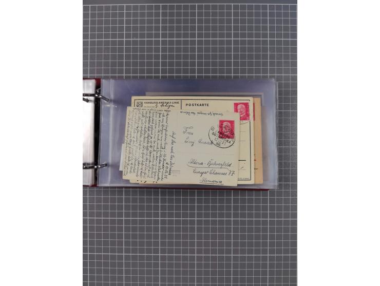 1891/1935 (ca.), umfangreiche Sammlung “DSP LINIE HAMBURG-SÜDAMERIKA I-LV” mit ca. 470 Briefen, Karten und GSK sowie wenigen 