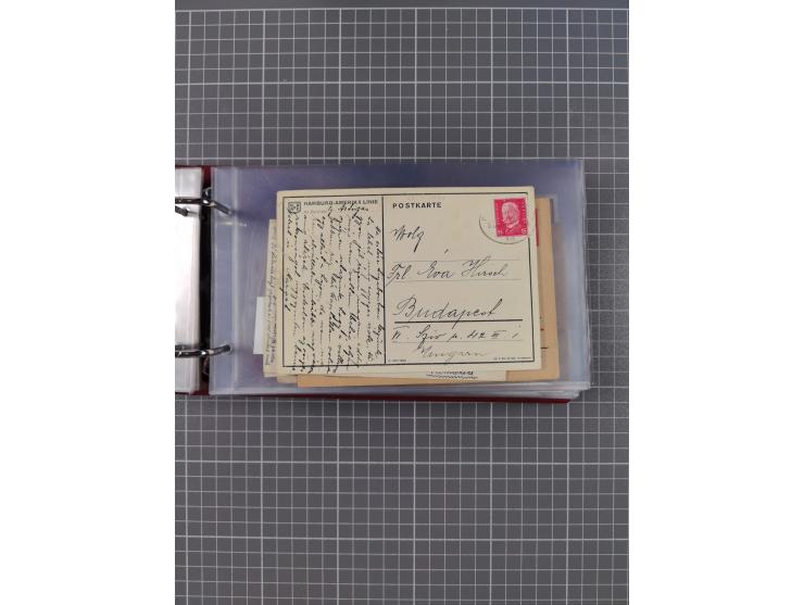 1891/1935 (ca.), umfangreiche Sammlung “DSP LINIE HAMBURG-SÜDAMERIKA I-LV” mit ca. 470 Briefen, Karten und GSK sowie wenigen 