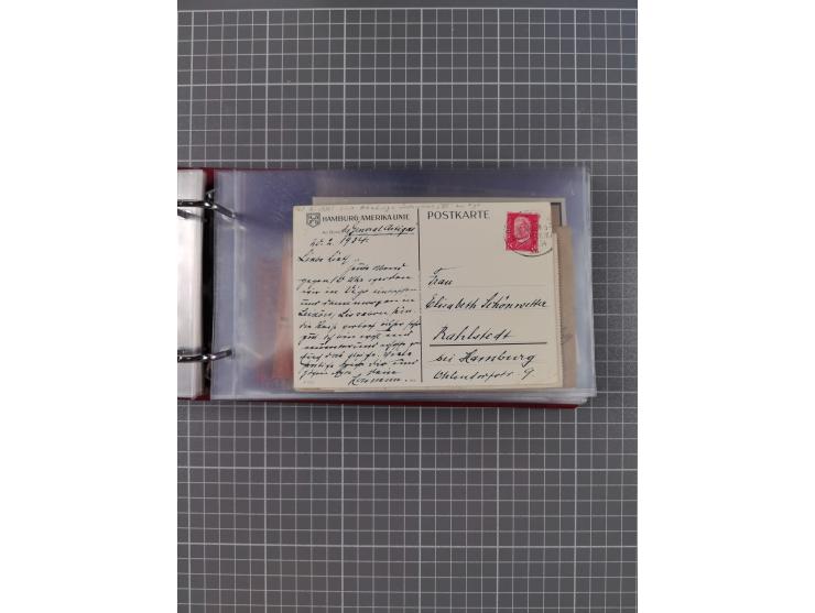 1891/1935 (ca.), umfangreiche Sammlung “DSP LINIE HAMBURG-SÜDAMERIKA I-LV” mit ca. 470 Briefen, Karten und GSK sowie wenigen 