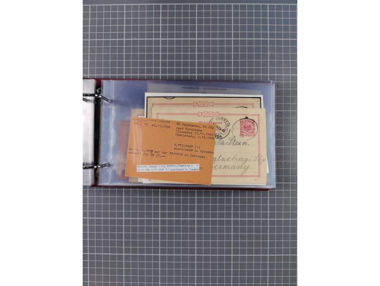 1891/1935 (ca.), umfangreiche Sammlung “DSP LINIE HAMBURG-SÜDAMERIKA I-LV” mit ca. 470 Briefen, Karten und GSK sowie wenigen 