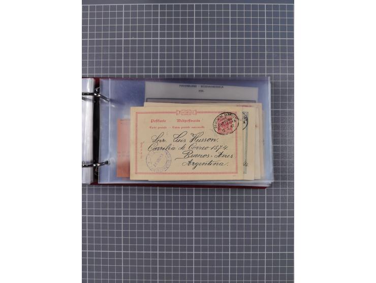 1891/1935 (ca.), umfangreiche Sammlung “DSP LINIE HAMBURG-SÜDAMERIKA I-LV” mit ca. 470 Briefen, Karten und GSK sowie wenigen 