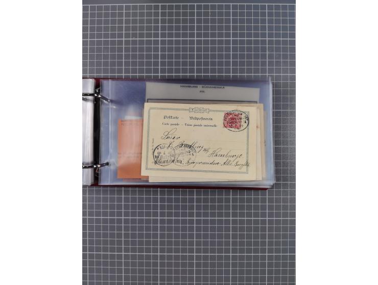 1891/1935 (ca.), umfangreiche Sammlung “DSP LINIE HAMBURG-SÜDAMERIKA I-LV” mit ca. 470 Briefen, Karten und GSK sowie wenigen 