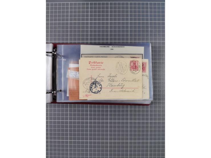 1891/1935 (ca.), umfangreiche Sammlung “DSP LINIE HAMBURG-SÜDAMERIKA I-LV” mit ca. 470 Briefen, Karten und GSK sowie wenigen 