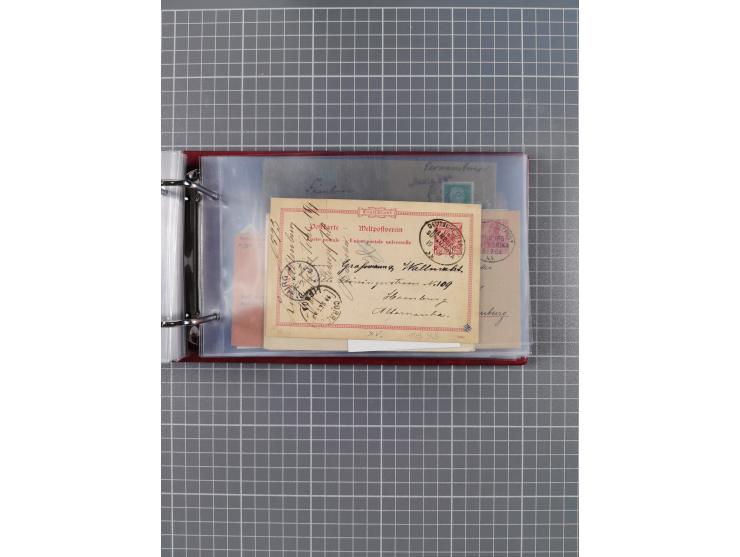 1891/1935 (ca.), umfangreiche Sammlung “DSP LINIE HAMBURG-SÜDAMERIKA I-LV” mit ca. 470 Briefen, Karten und GSK sowie wenigen 