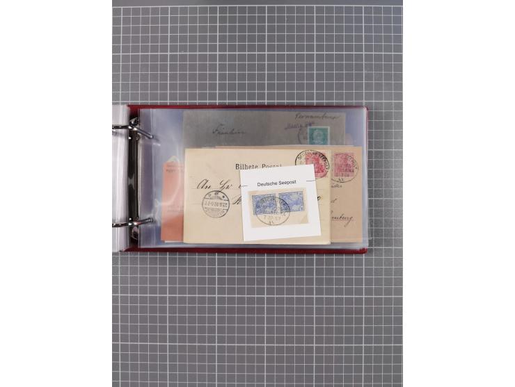 1891/1935 (ca.), umfangreiche Sammlung “DSP LINIE HAMBURG-SÜDAMERIKA I-LV” mit ca. 470 Briefen, Karten und GSK sowie wenigen 