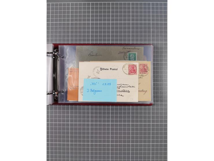 1891/1935 (ca.), umfangreiche Sammlung “DSP LINIE HAMBURG-SÜDAMERIKA I-LV” mit ca. 470 Briefen, Karten und GSK sowie wenigen 