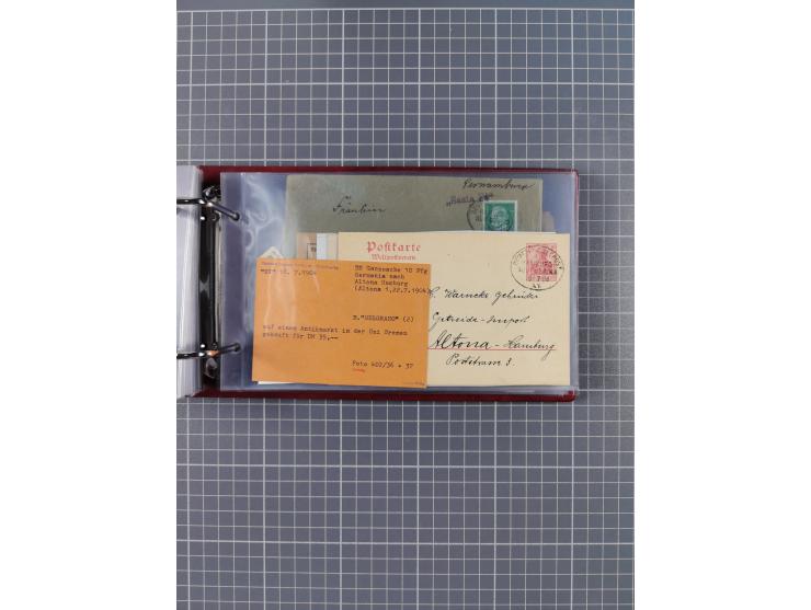 1891/1935 (ca.), umfangreiche Sammlung “DSP LINIE HAMBURG-SÜDAMERIKA I-LV” mit ca. 470 Briefen, Karten und GSK sowie wenigen 