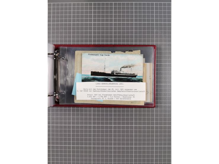 1891/1935 (ca.), umfangreiche Sammlung “DSP LINIE HAMBURG-SÜDAMERIKA I-LV” mit ca. 470 Briefen, Karten und GSK sowie wenigen 
