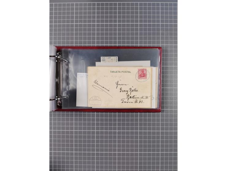 1891/1935 (ca.), umfangreiche Sammlung “DSP LINIE HAMBURG-SÜDAMERIKA I-LV” mit ca. 470 Briefen, Karten und GSK sowie wenigen 