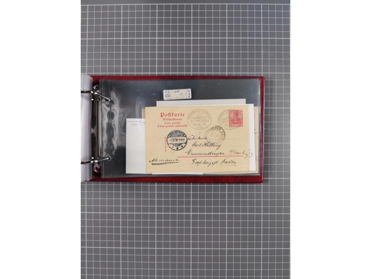 1891/1935 (ca.), umfangreiche Sammlung “DSP LINIE HAMBURG-SÜDAMERIKA I-LV” mit ca. 470 Briefen, Karten und GSK sowie wenigen 