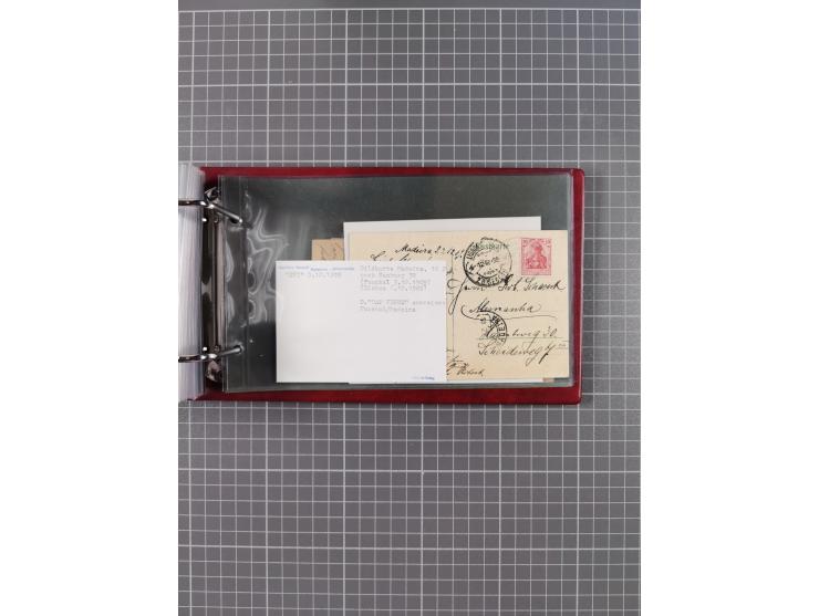 1891/1935 (ca.), umfangreiche Sammlung “DSP LINIE HAMBURG-SÜDAMERIKA I-LV” mit ca. 470 Briefen, Karten und GSK sowie wenigen 