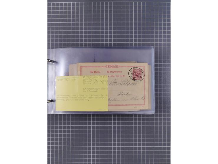 1891/1935 (ca.), umfangreiche Sammlung “DSP LINIE HAMBURG-SÜDAMERIKA I-LV” mit ca. 470 Briefen, Karten und GSK sowie wenigen 