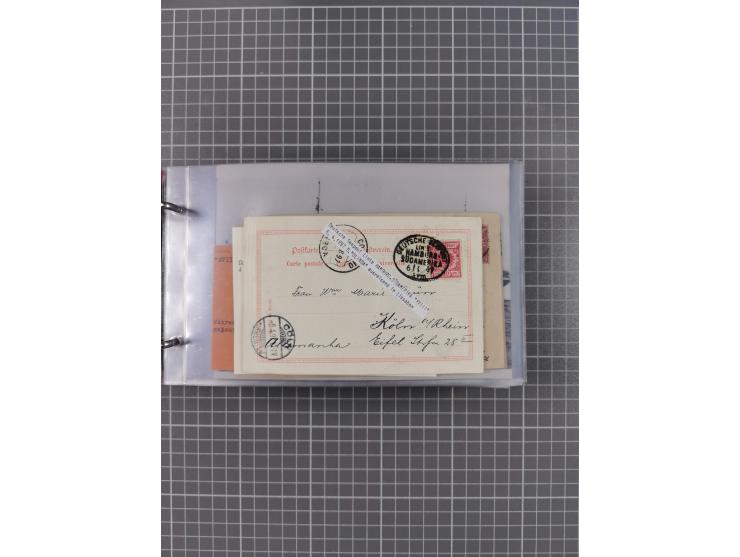 1891/1935 (ca.), umfangreiche Sammlung “DSP LINIE HAMBURG-SÜDAMERIKA I-LV” mit ca. 470 Briefen, Karten und GSK sowie wenigen 