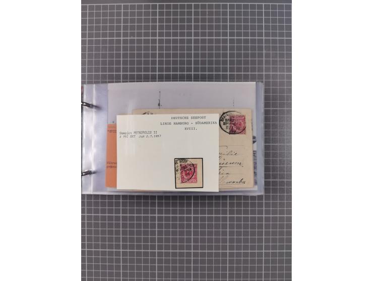 1891/1935 (ca.), umfangreiche Sammlung “DSP LINIE HAMBURG-SÜDAMERIKA I-LV” mit ca. 470 Briefen, Karten und GSK sowie wenigen 