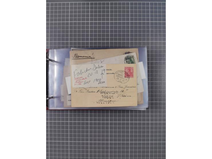 1891/1935 (ca.), umfangreiche Sammlung “DSP LINIE HAMBURG-SÜDAMERIKA I-LV” mit ca. 470 Briefen, Karten und GSK sowie wenigen 