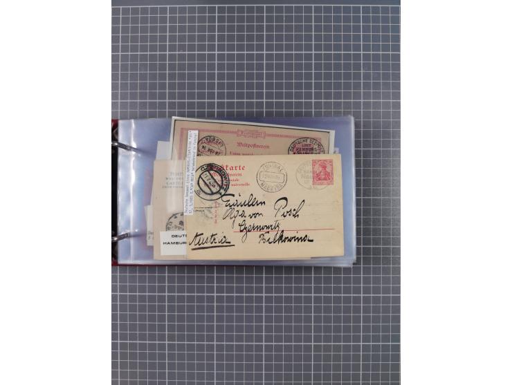 1891/1935 (ca.), umfangreiche Sammlung “DSP LINIE HAMBURG-SÜDAMERIKA I-LV” mit ca. 470 Briefen, Karten und GSK sowie wenigen 