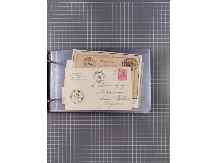 1891/1935 (ca.), umfangreiche Sammlung “DSP LINIE HAMBURG-SÜDAMERIKA I-LV” mit ca. 470 Briefen, Karten und GSK sowie wenigen 