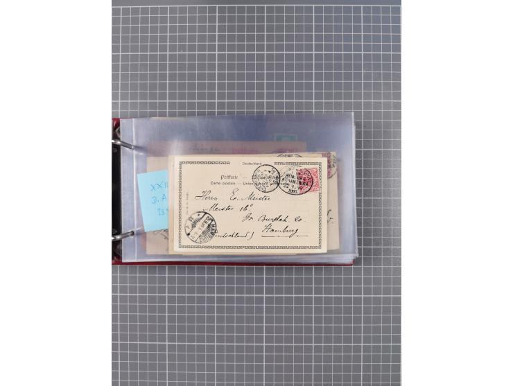 1891/1935 (ca.), umfangreiche Sammlung “DSP LINIE HAMBURG-SÜDAMERIKA I-LV” mit ca. 470 Briefen, Karten und GSK sowie wenigen 