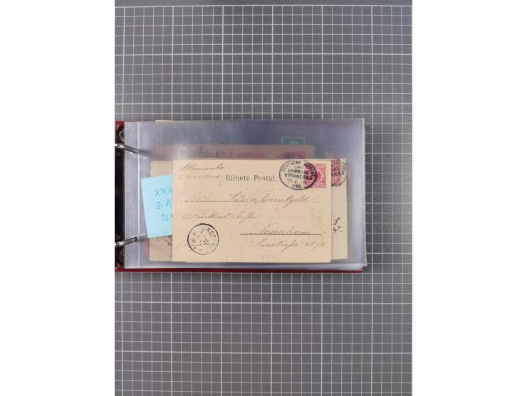 1891/1935 (ca.), umfangreiche Sammlung “DSP LINIE HAMBURG-SÜDAMERIKA I-LV” mit ca. 470 Briefen, Karten und GSK sowie wenigen 