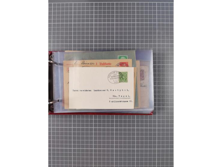 1891/1935 (ca.), umfangreiche Sammlung “DSP LINIE HAMBURG-SÜDAMERIKA I-LV” mit ca. 470 Briefen, Karten und GSK sowie wenigen 