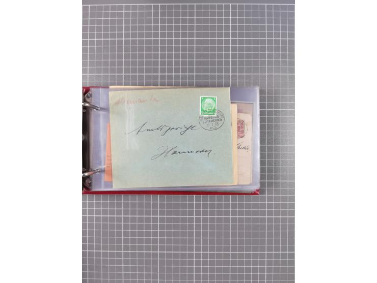 1891/1935 (ca.), umfangreiche Sammlung “DSP LINIE HAMBURG-SÜDAMERIKA I-LV” mit ca. 470 Briefen, Karten und GSK sowie wenigen 