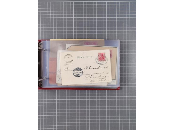 1891/1935 (ca.), umfangreiche Sammlung “DSP LINIE HAMBURG-SÜDAMERIKA I-LV” mit ca. 470 Briefen, Karten und GSK sowie wenigen 