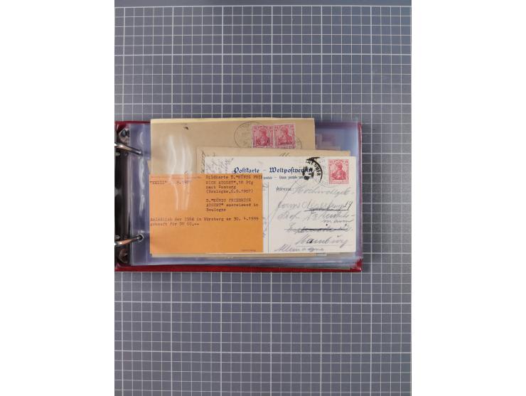 1891/1935 (ca.), umfangreiche Sammlung “DSP LINIE HAMBURG-SÜDAMERIKA I-LV” mit ca. 470 Briefen, Karten und GSK sowie wenigen 