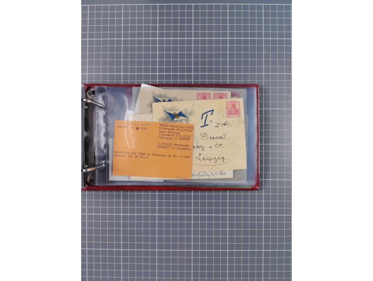 1891/1935 (ca.), umfangreiche Sammlung “DSP LINIE HAMBURG-SÜDAMERIKA I-LV” mit ca. 470 Briefen, Karten und GSK sowie wenigen 