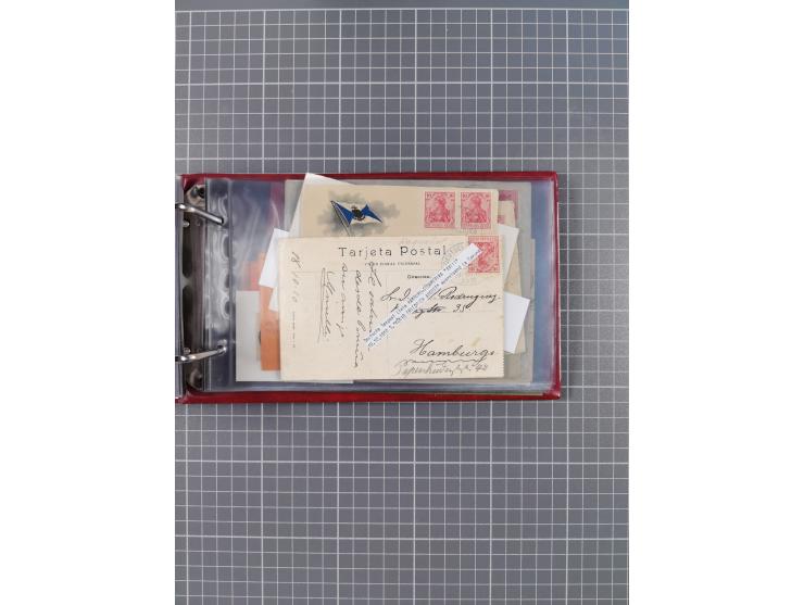 1891/1935 (ca.), umfangreiche Sammlung “DSP LINIE HAMBURG-SÜDAMERIKA I-LV” mit ca. 470 Briefen, Karten und GSK sowie wenigen 