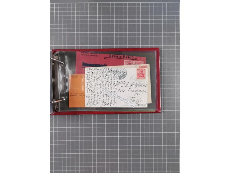 1891/1935 (ca.), umfangreiche Sammlung “DSP LINIE HAMBURG-SÜDAMERIKA I-LV” mit ca. 470 Briefen, Karten und GSK sowie wenigen 