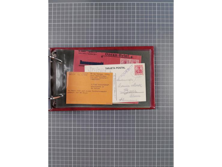 1891/1935 (ca.), umfangreiche Sammlung “DSP LINIE HAMBURG-SÜDAMERIKA I-LV” mit ca. 470 Briefen, Karten und GSK sowie wenigen 