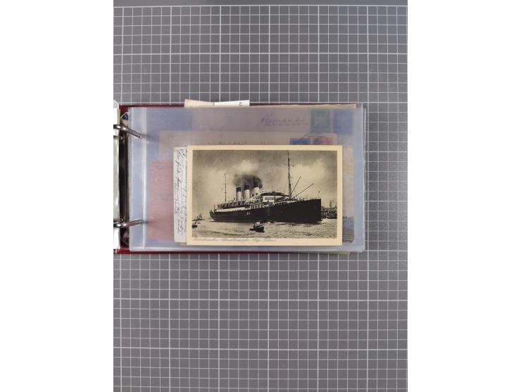 1891/1935 (ca.), umfangreiche Sammlung “DSP LINIE HAMBURG-SÜDAMERIKA I-LV” mit ca. 470 Briefen, Karten und GSK sowie wenigen 