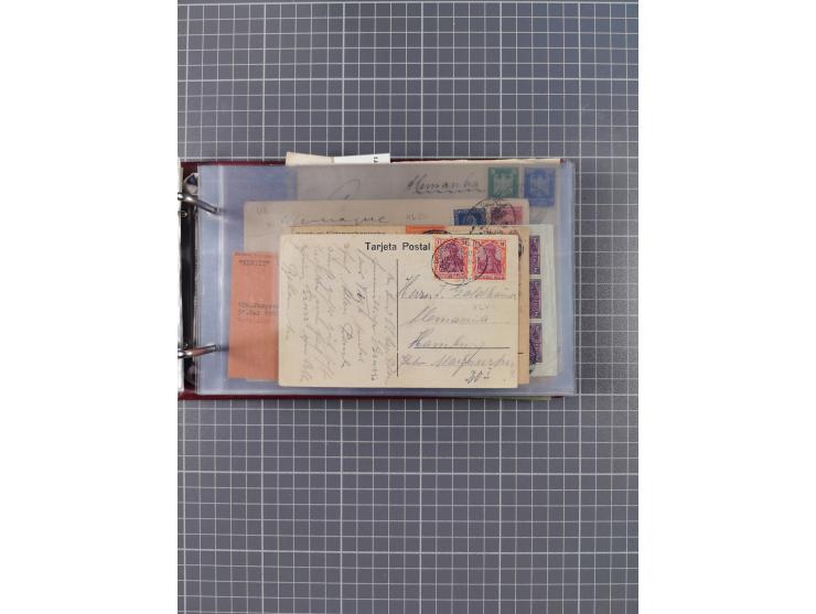 1891/1935 (ca.), umfangreiche Sammlung “DSP LINIE HAMBURG-SÜDAMERIKA I-LV” mit ca. 470 Briefen, Karten und GSK sowie wenigen 