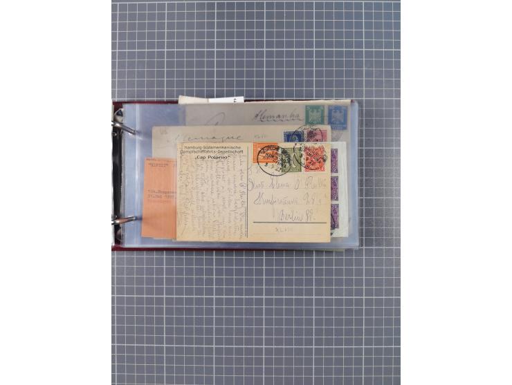 1891/1935 (ca.), umfangreiche Sammlung “DSP LINIE HAMBURG-SÜDAMERIKA I-LV” mit ca. 470 Briefen, Karten und GSK sowie wenigen 