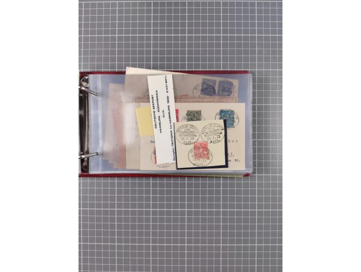 1891/1935 (ca.), umfangreiche Sammlung “DSP LINIE HAMBURG-SÜDAMERIKA I-LV” mit ca. 470 Briefen, Karten und GSK sowie wenigen 