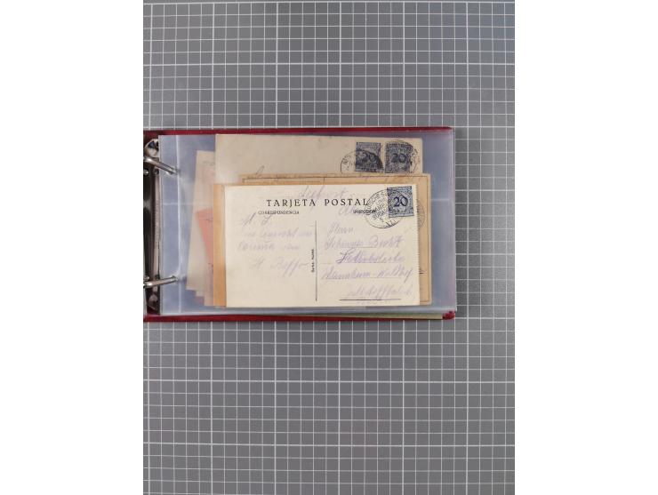 1891/1935 (ca.), umfangreiche Sammlung “DSP LINIE HAMBURG-SÜDAMERIKA I-LV” mit ca. 470 Briefen, Karten und GSK sowie wenigen 