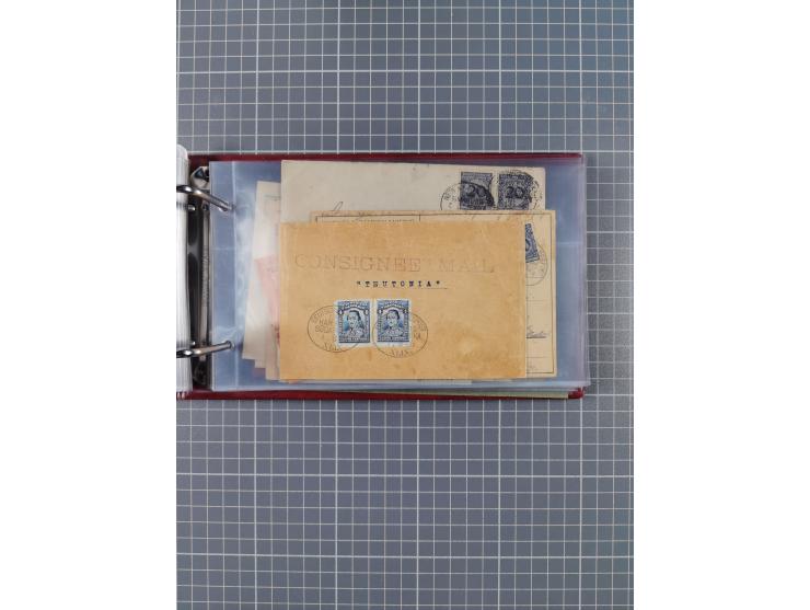 1891/1935 (ca.), umfangreiche Sammlung “DSP LINIE HAMBURG-SÜDAMERIKA I-LV” mit ca. 470 Briefen, Karten und GSK sowie wenigen 