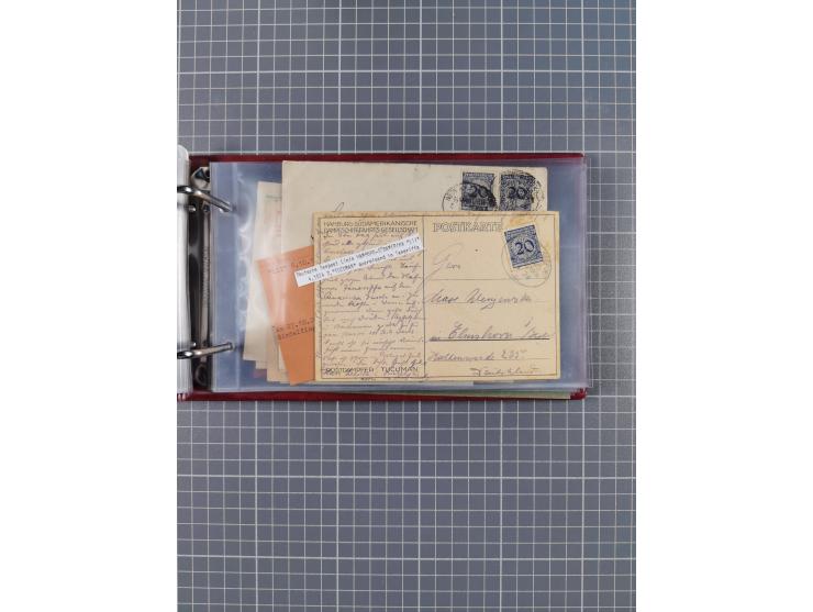 1891/1935 (ca.), umfangreiche Sammlung “DSP LINIE HAMBURG-SÜDAMERIKA I-LV” mit ca. 470 Briefen, Karten und GSK sowie wenigen 