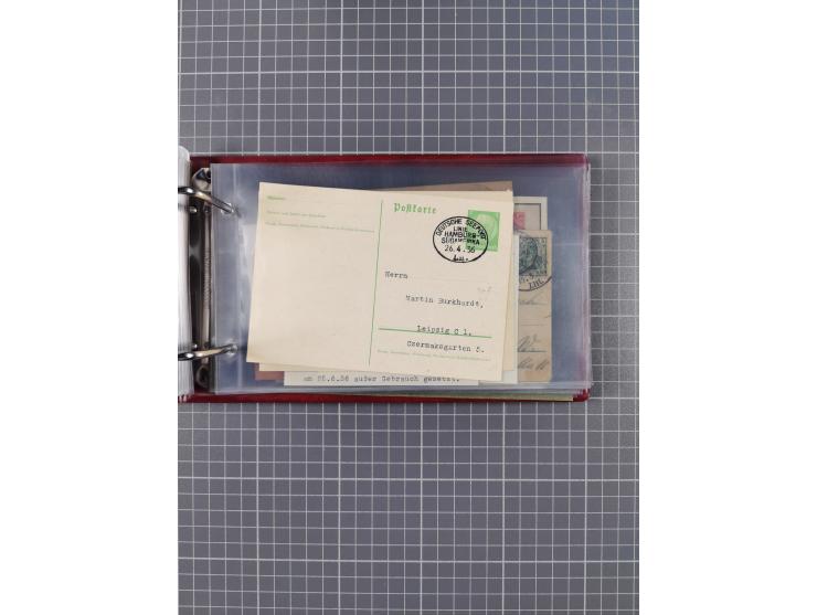 1891/1935 (ca.), umfangreiche Sammlung “DSP LINIE HAMBURG-SÜDAMERIKA I-LV” mit ca. 470 Briefen, Karten und GSK sowie wenigen 